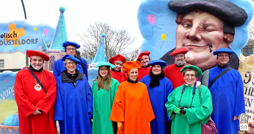 Luther, Rosenmontag, Düsseldorf, evangelisch in Düsseldorf, Suitbertus, Raymund Hinkel