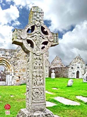 Raymund Hinkel, Hochkreuz, Radkreuz, Keltenkreuz, Druiden, Kelten, Irland, Suitbertus