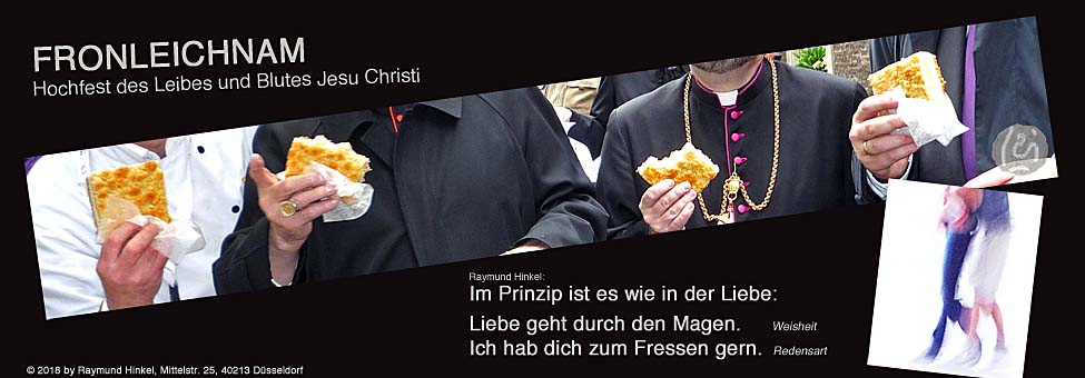 Fronleichnam, Jesu Leib und Blut, Hochfest, Brot, Gebildbrot, Suitbertus, Raymund Hinkel