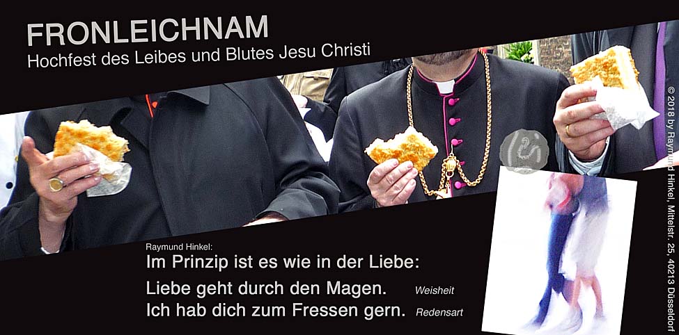 Fronleichnam, Jesu Leib und Blut, Hochfest, Brot, Gebildbrot, Suitbertus, Raymund Hinkel