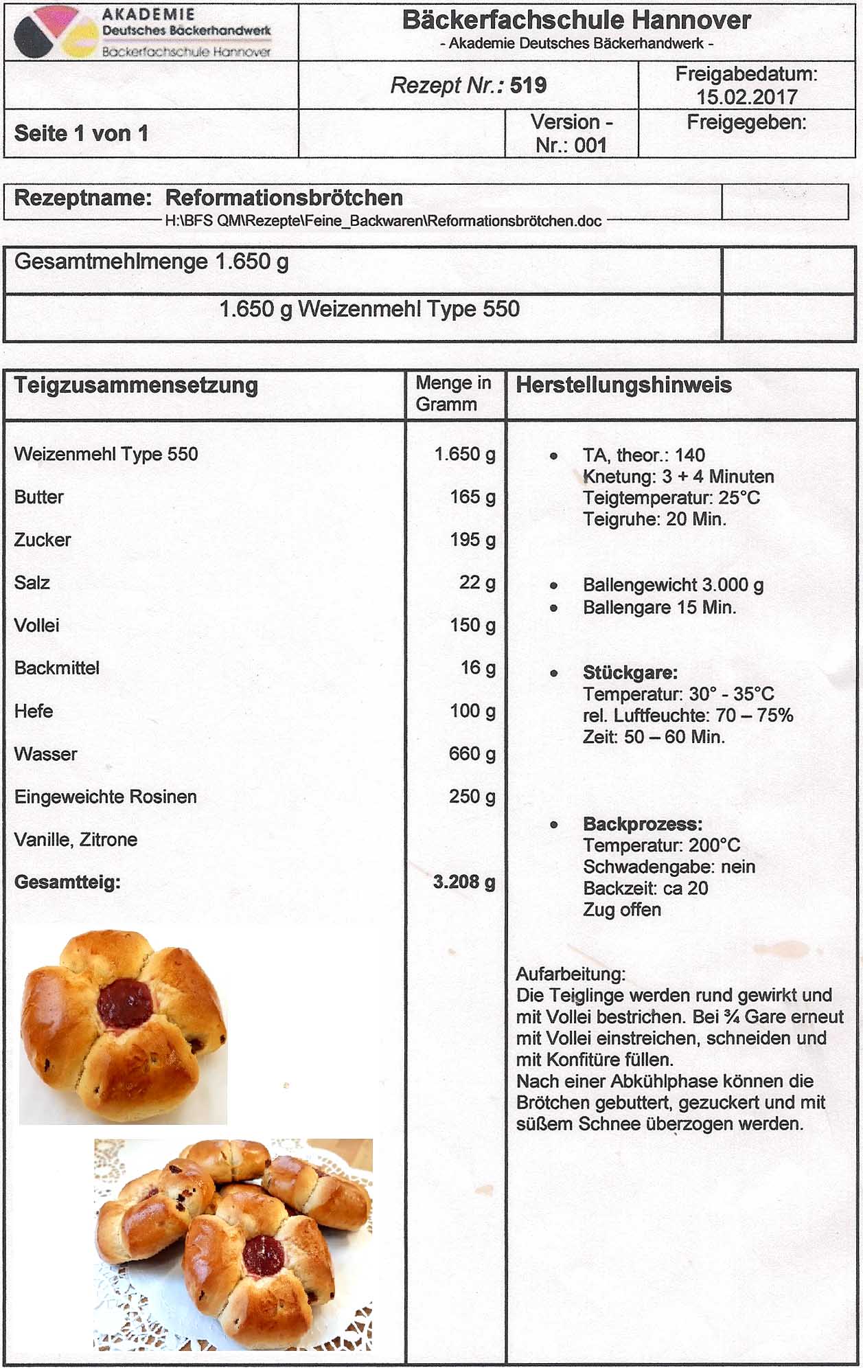 Reformationsbrötchen, Lutherbrötchen, niedersächsische Innungsbäcker, Martin Luther, Suitbertus