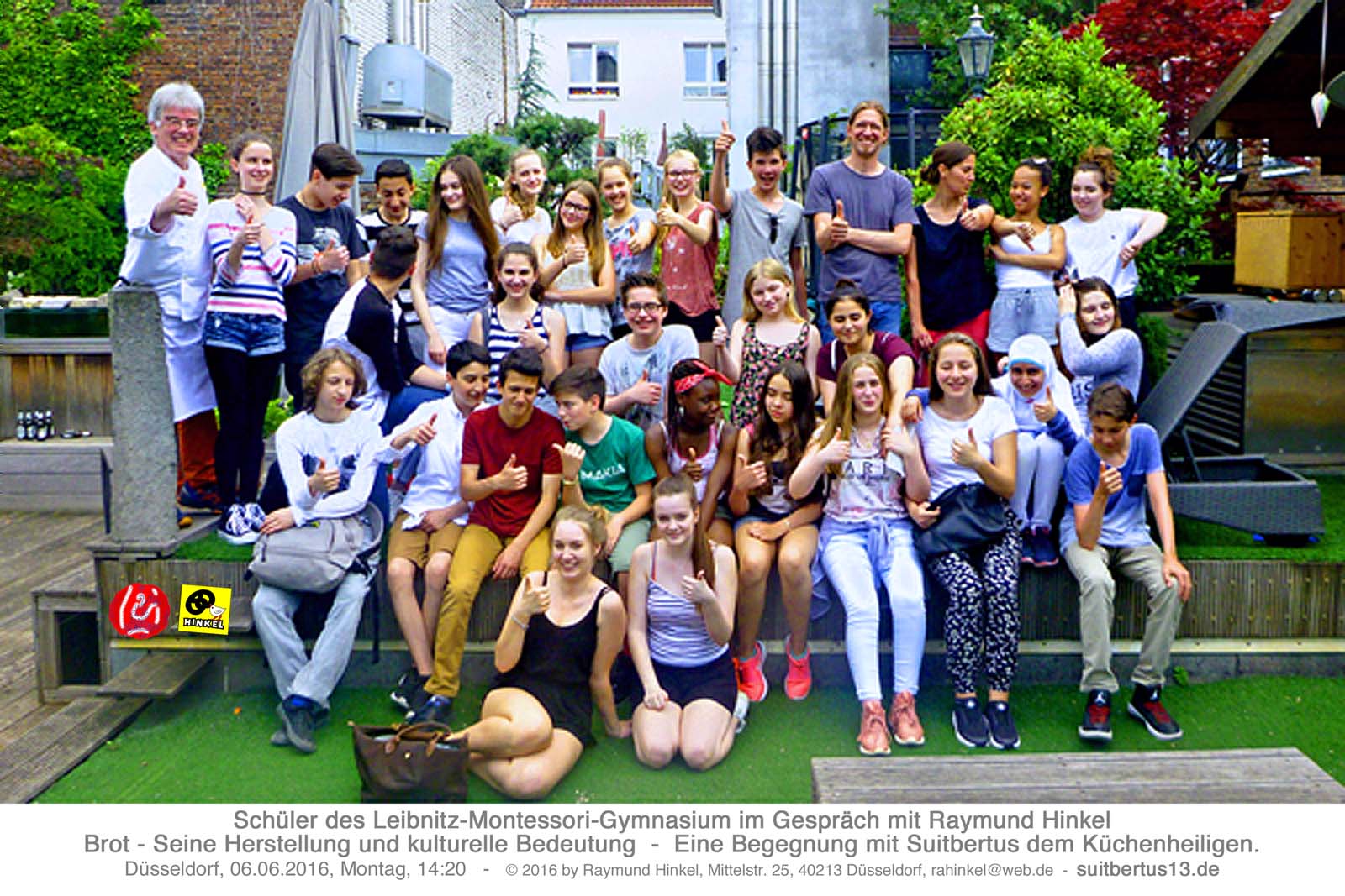 Suitbertus, Raymund Hinkel, Bäckerei HINKEL, Leibniz-Montessori-Gymnasium, Düsseldorf